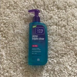 Clean & Clear acne triple clear cleanser